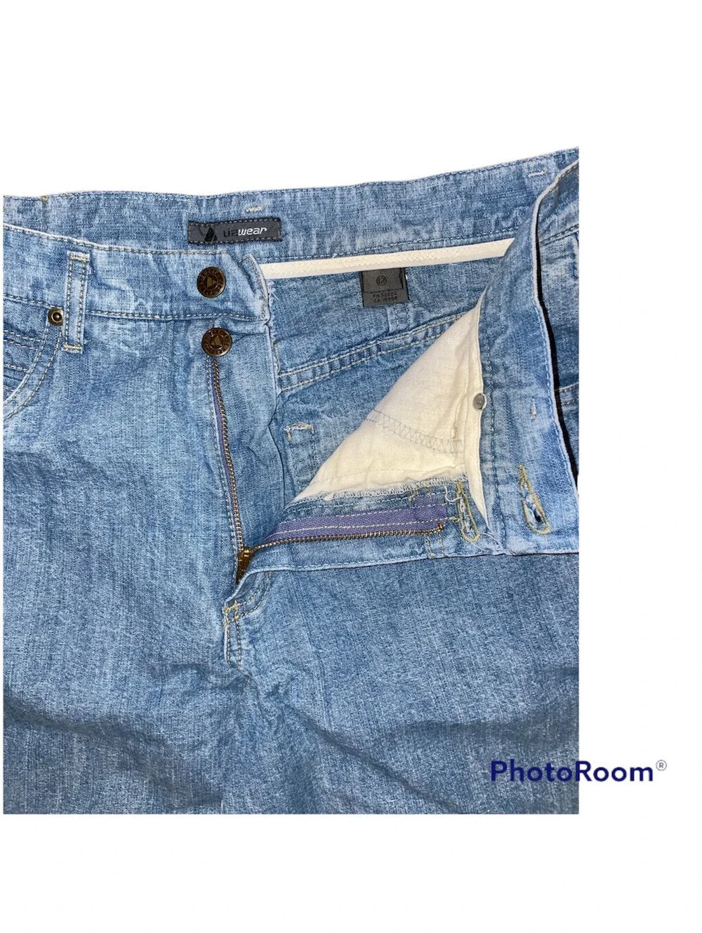 Vintage Lizwear Womens Straight Leg Jeans Blue Light Wash Denim 12 New With Tag!